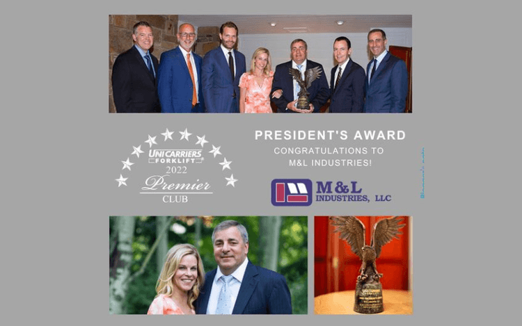 M & L Industries Awarded their Sixth Unicarriers President’s Award